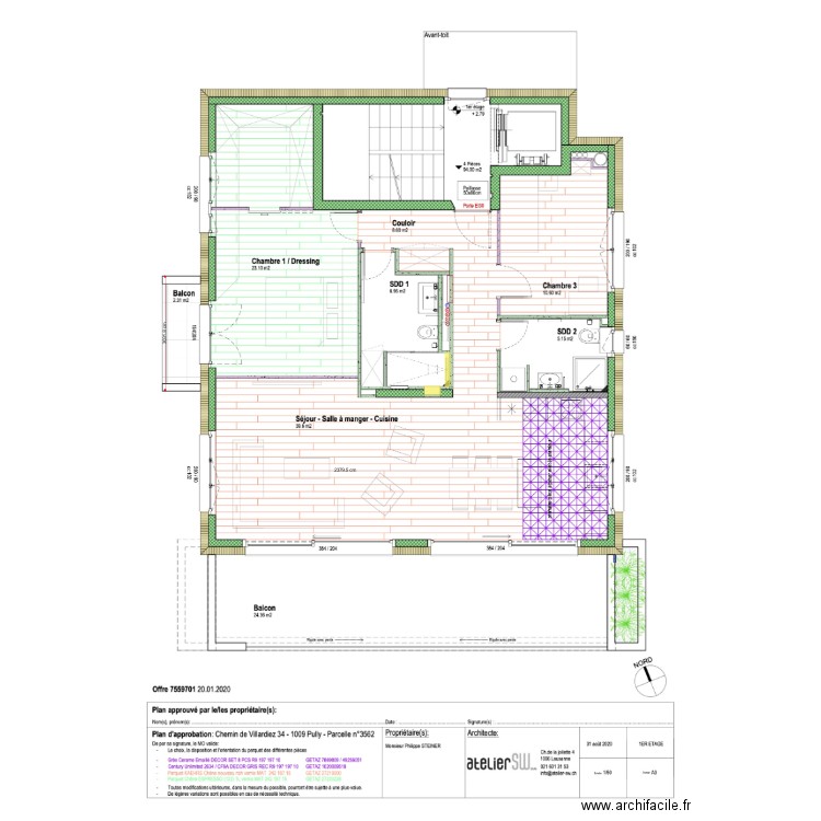 parquet. Plan de 0 pièce et 0 m2