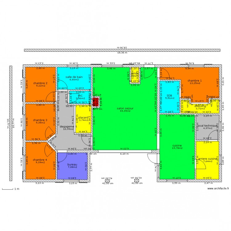 projet 2. Plan de 0 pièce et 0 m2