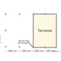 TFL implentation poteaux terrasse