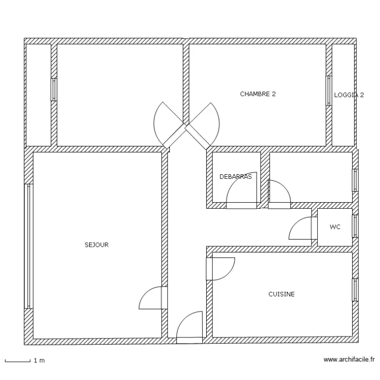 2 SQUARE MICHELET 95100 ARGENTEUIL. Plan de 2 SQUARE MICHELET 95100 ARGENTEUIL. Plan de