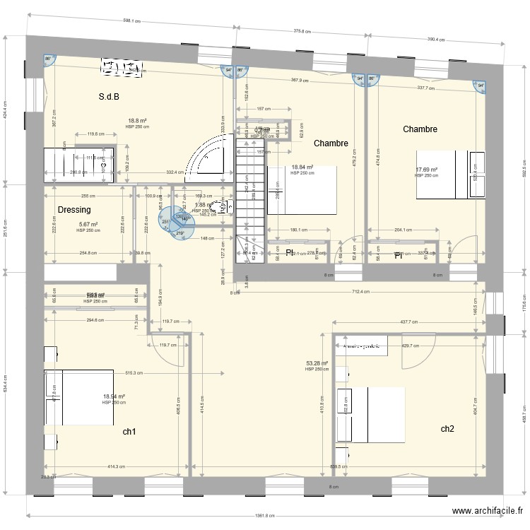 plan plassac verifier4 indice 2 etage. Plan de 0 pièce et 0 m2