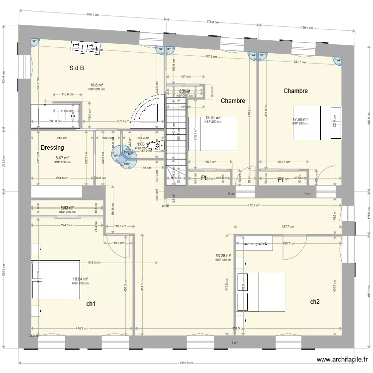 plan plassac verifier4 indice 2 etage. Plan de 