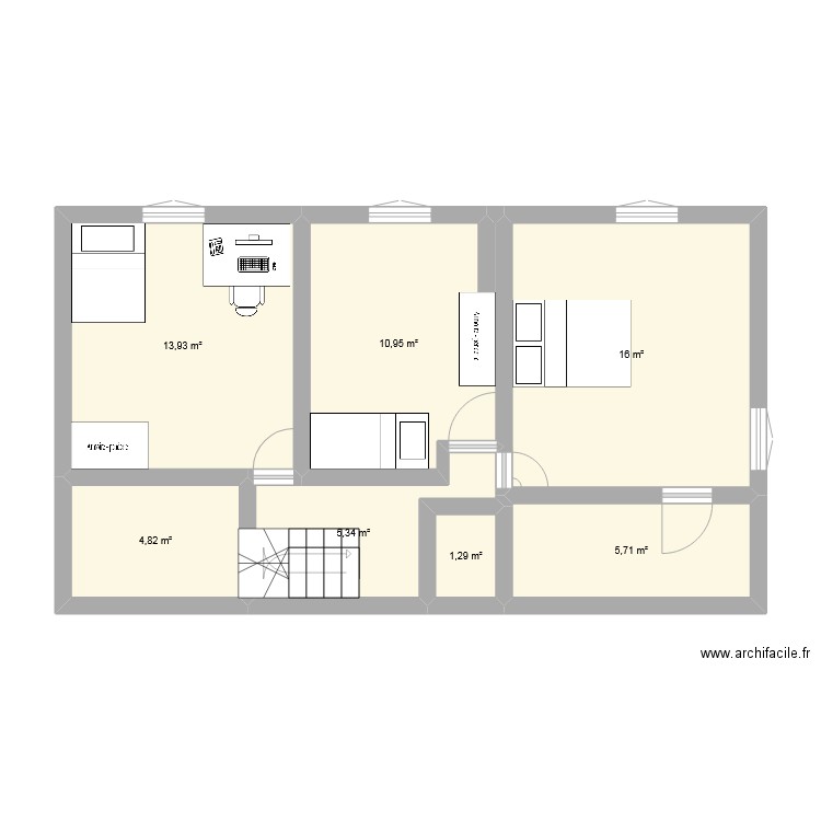 Laurée  Etage. Plan de 0 pièce et 0 m2