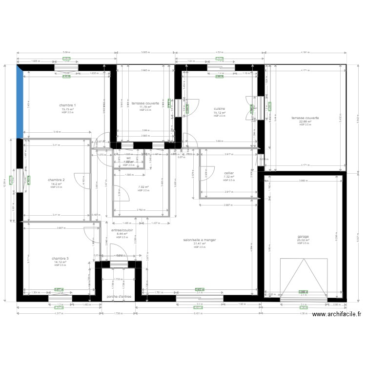 plan de maison. Plan de 0 pièce et 0 m2