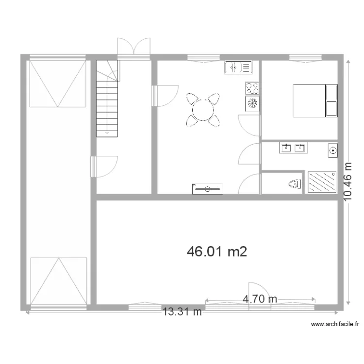 corcieux RDC Nouveau. Plan de 