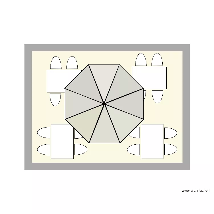 Extension terrasse. Plan de 