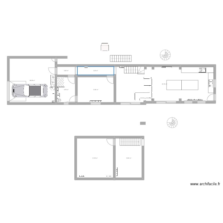 Nouveau plan Agny. Plan de 8 pièces et 142 m2