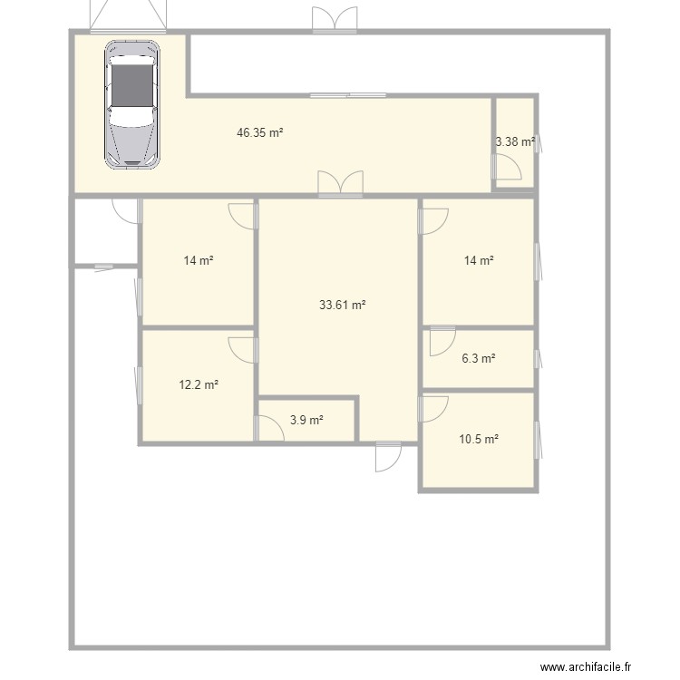 keur bay. Plan de 0 pièce et 0 m2