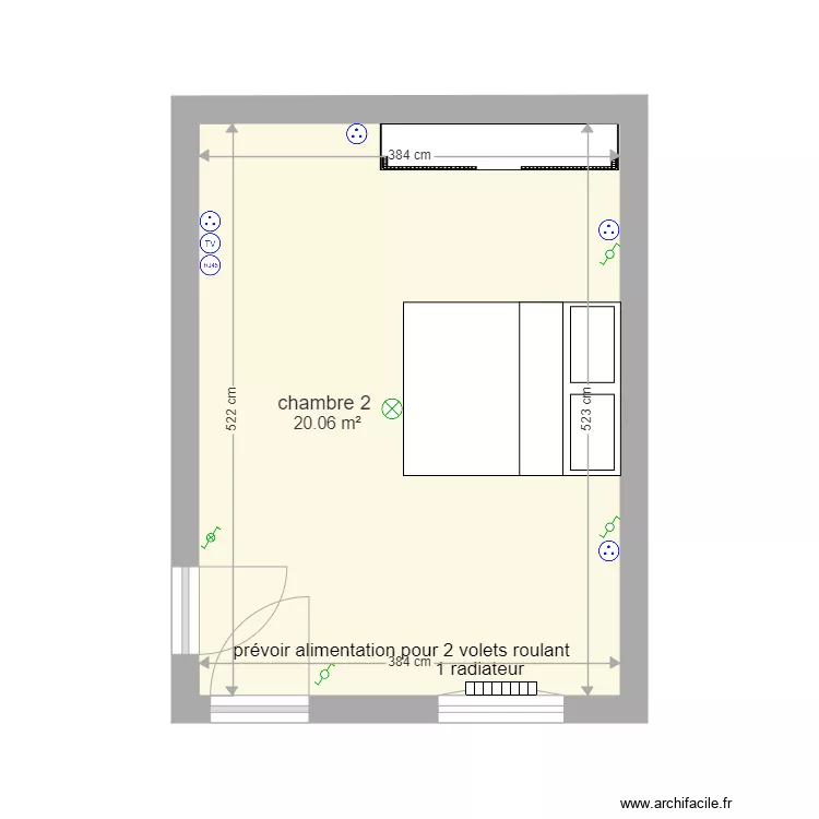 chambre 2 définitive. Plan de chambre 2 définitive. Plan de