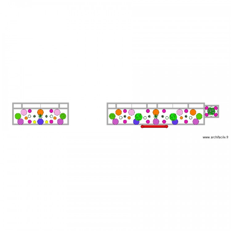 dimension des plantations de la mairie. Plan de 0 pièce et 0 m2