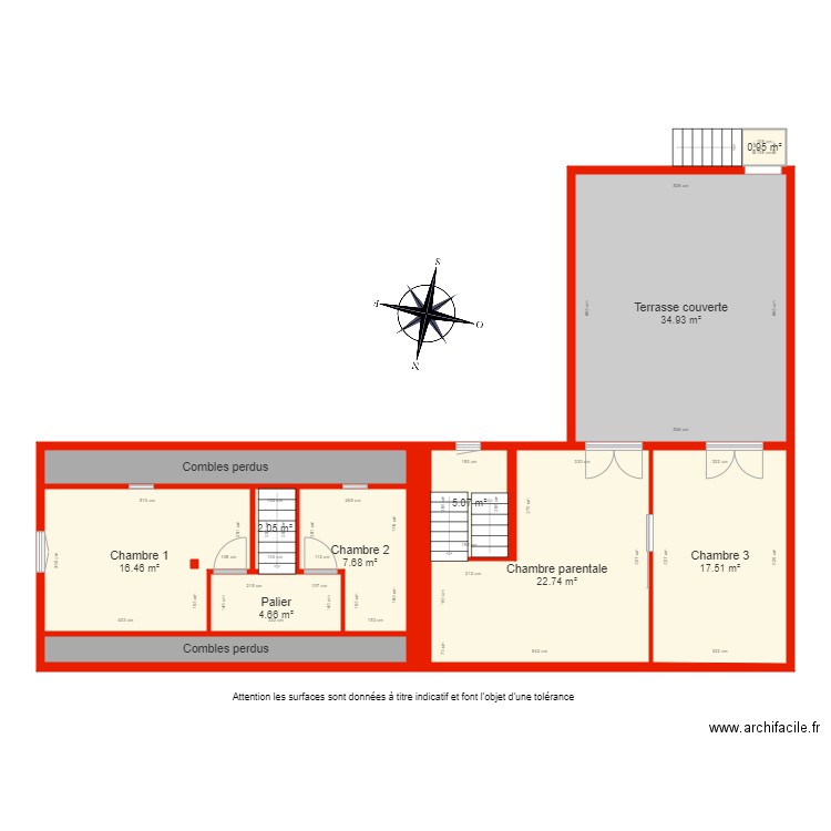 BI 5463 étage côté. Plan de 0 pièce et 0 m2