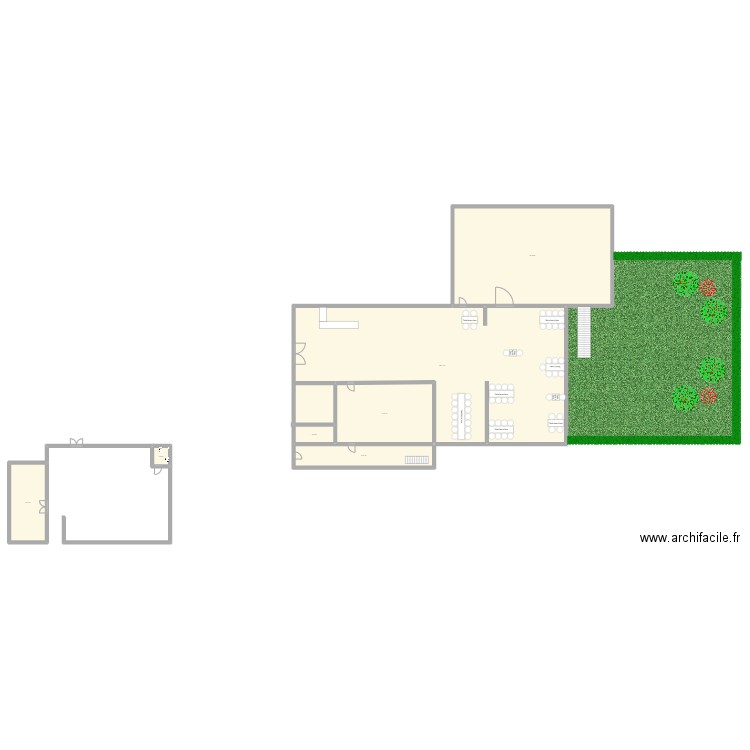 Naurilus lucas. Plan de 7 pièces et 737 m2