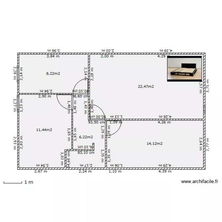 combles divis&eacute; 2. Plan de 