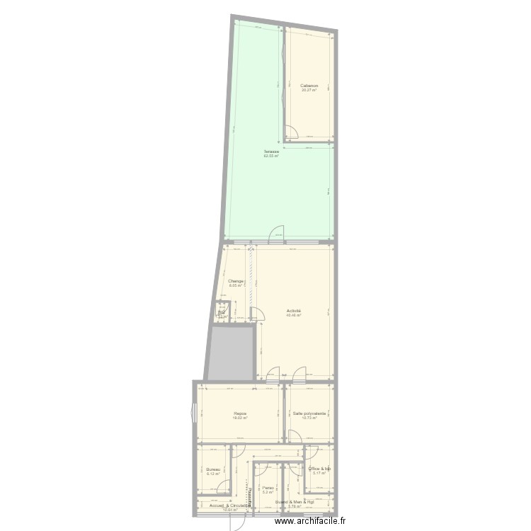 5 Leclerc La Ferte Alais PROJET. Plan de 0 pièce et 0 m2