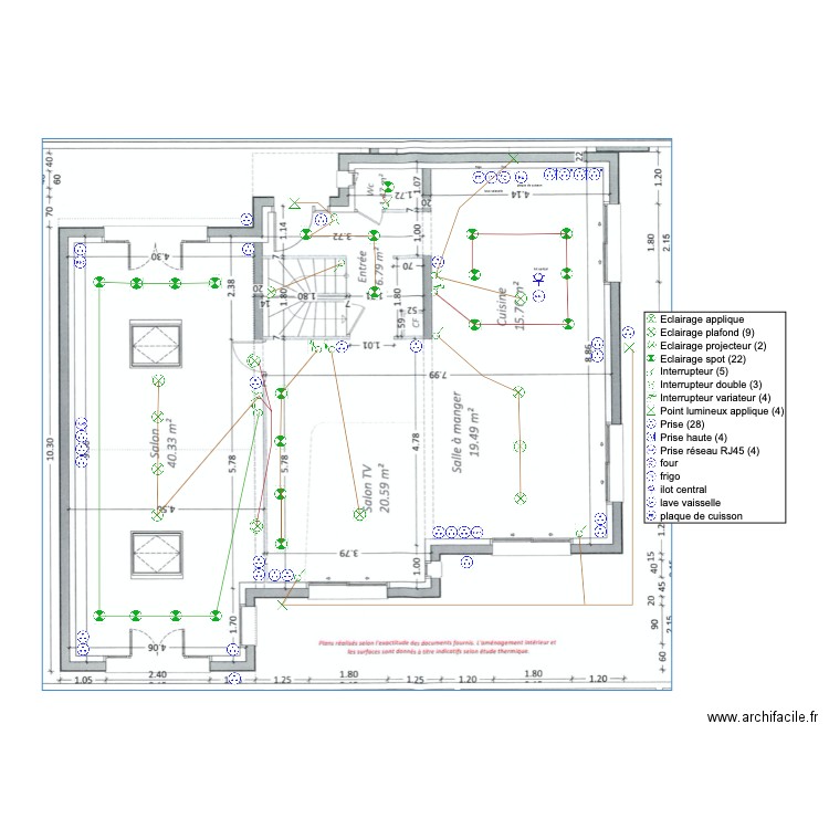 rdc Fourqueux. Plan de 0 pièce et 0 m2