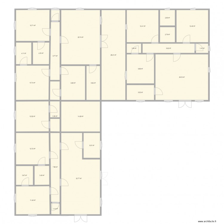 APPARTEMENT ISSABLAISE 02 ensemble. Plan de 0 pièce et 0 m2