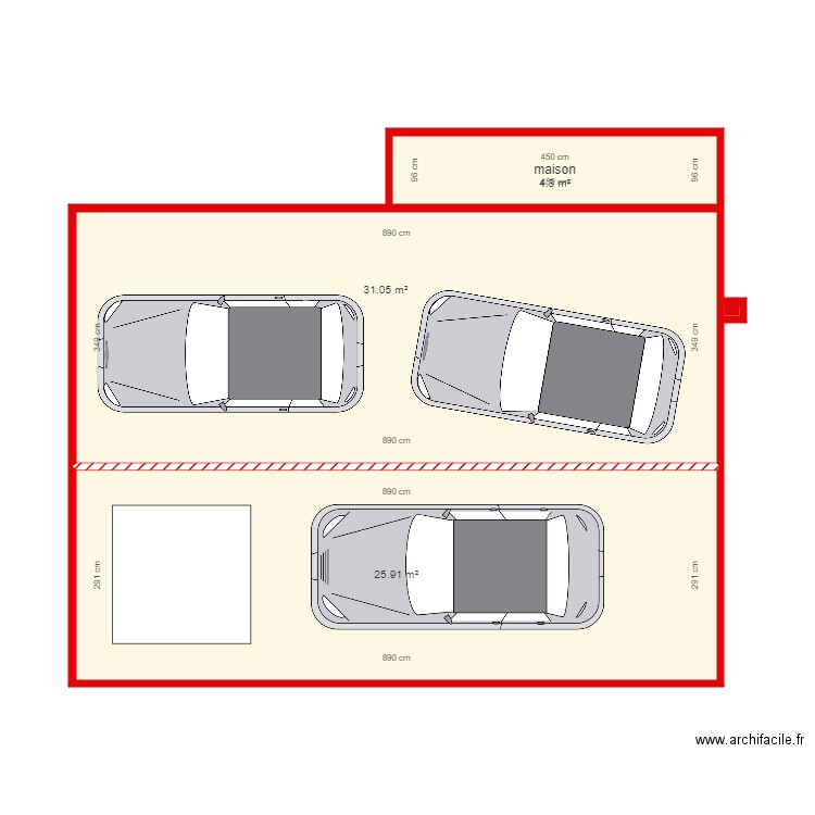 Parking. Plan de 0 pièce et 0 m2