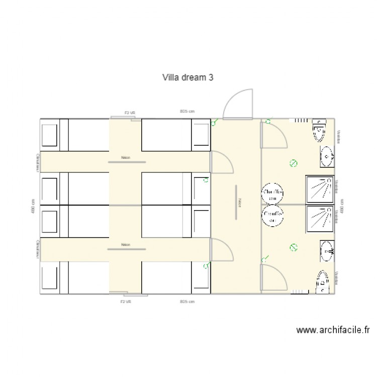 VILLA DREAM 3. Plan de 0 pièce et 0 m2