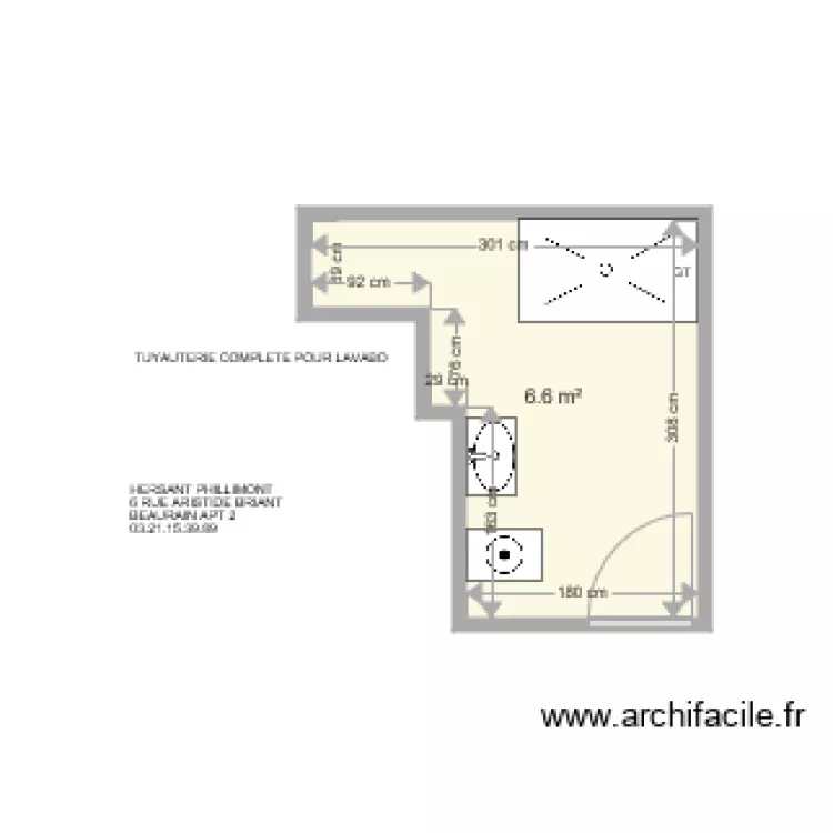 HERSANT PHILLIMONT . Plan de 