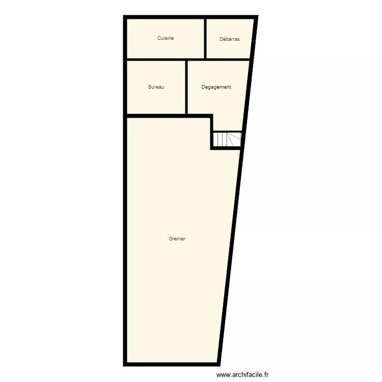 Croquis Salon Etage Heming. Plan de 
