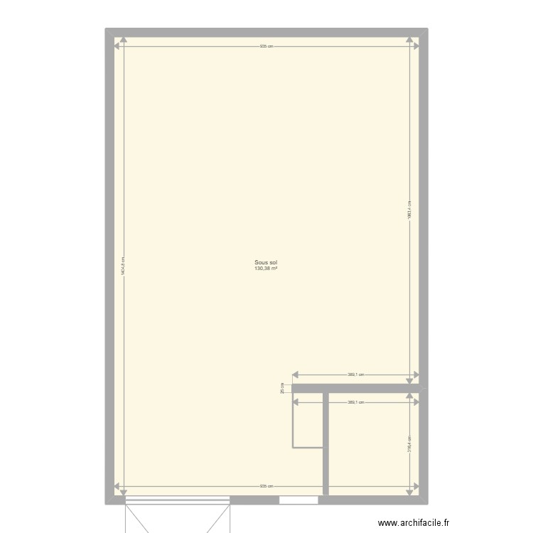 sous sol n1. Plan de 0 pièce et 0 m2