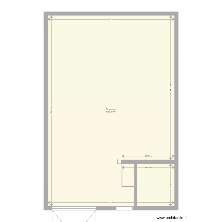 sous sol n1. Plan de 