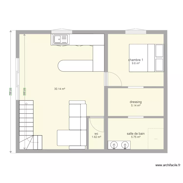 maison tika. Plan de 