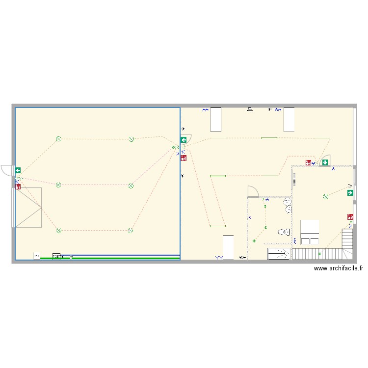 MB DIFFUSION. Plan de 4 pièces et 291 m2