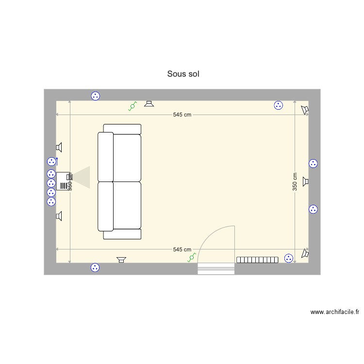 Home cinéma. Plan de 0 pièce et 0 m2