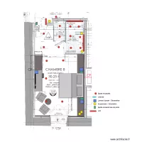 Chambre 8 Plan &eacute;clairage