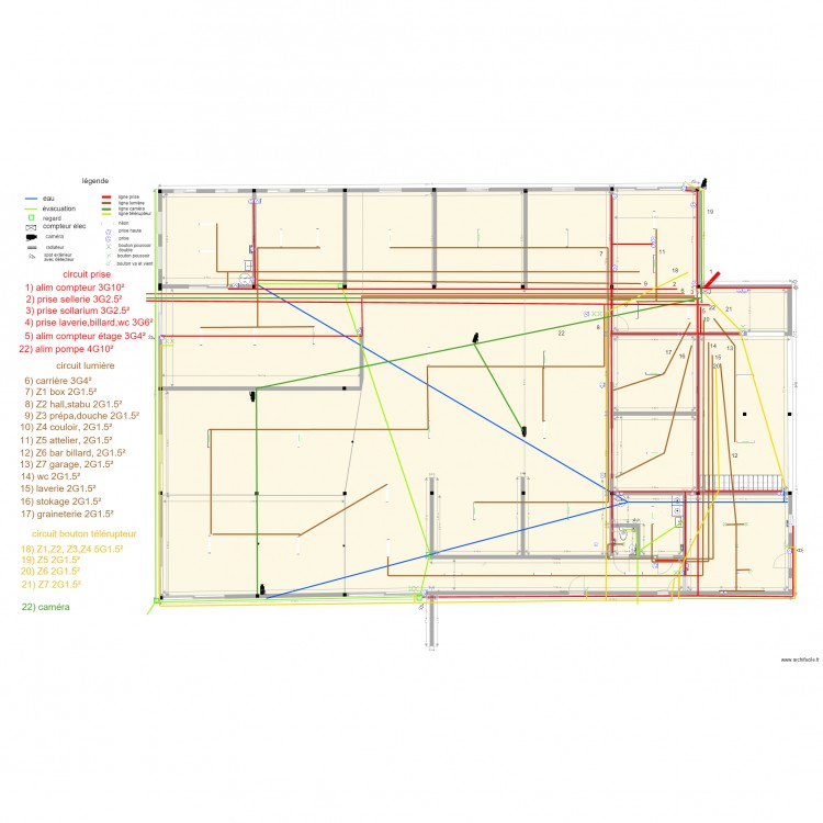 kerdianou reseaux. Plan de 0 pièce et 0 m2