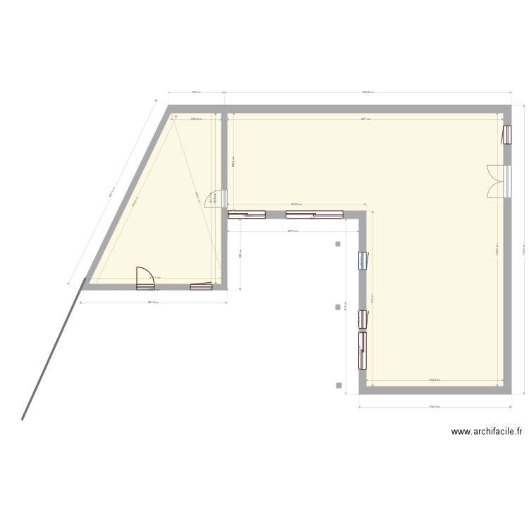 Plan masse extension clôture avancée modifié le 111220. Plan de 0 pièce et 0 m2