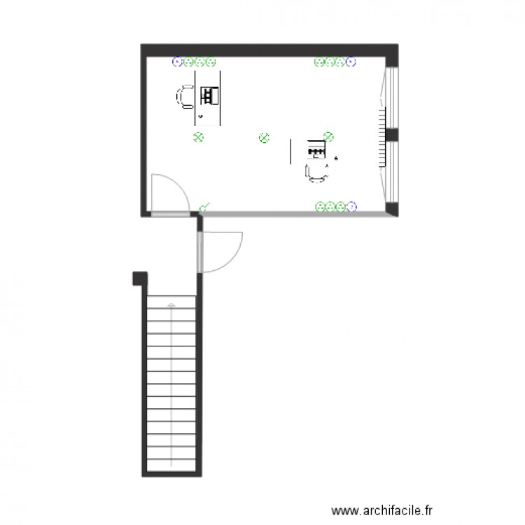 BUREAU 2. Plan de 0 pièce et 0 m2