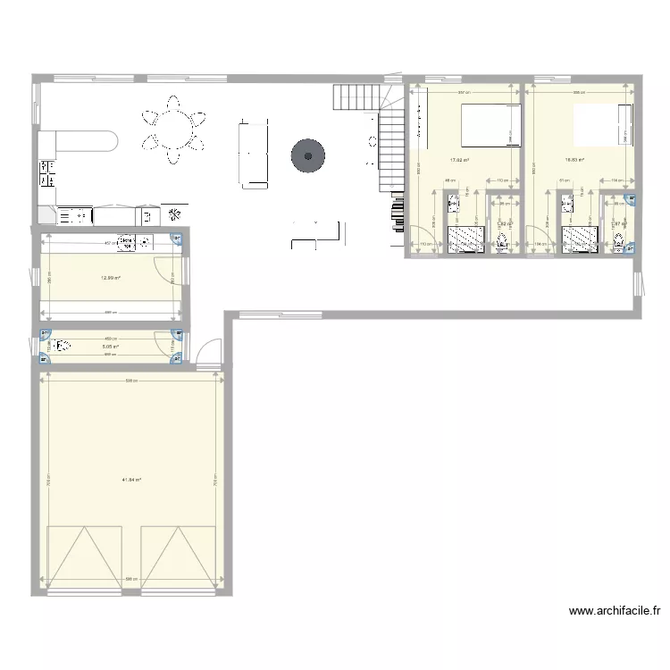 Maison . Plan de 