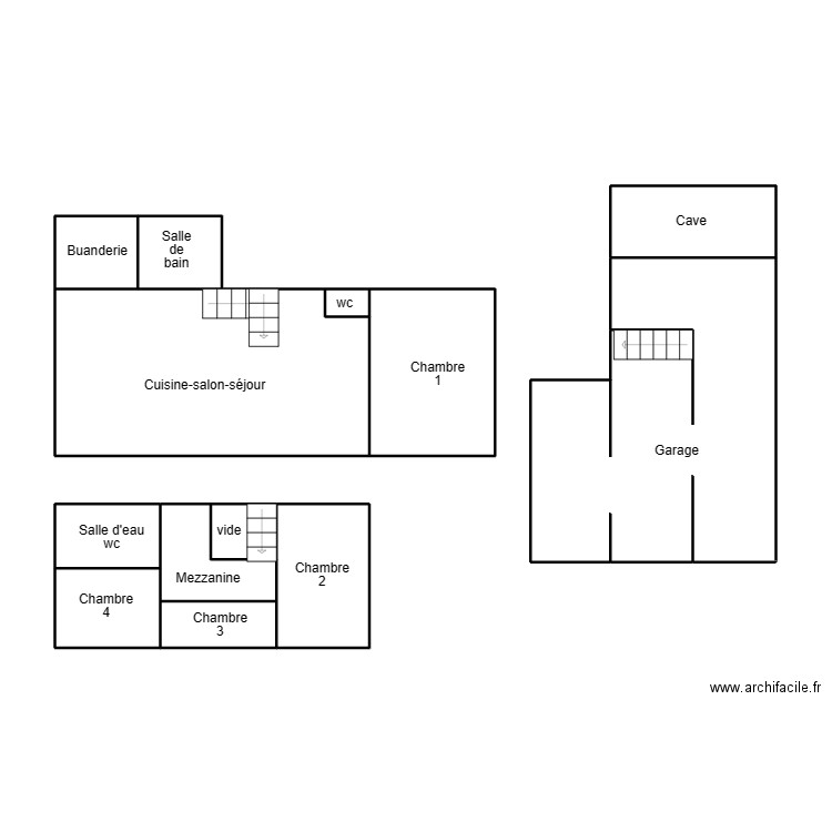 CONCARNEAU ALZON. Plan de 12 pièces et 46 m2