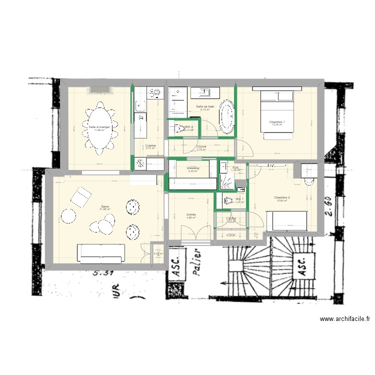 Caulaincourt_Plan5. Plan de 0 pièce et 0 m2
