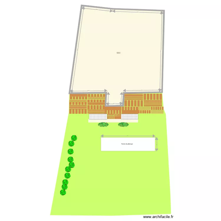 Onville p&eacute;tanque. Plan de 