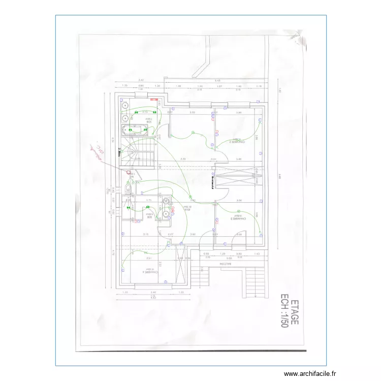 David Etage . Plan de 