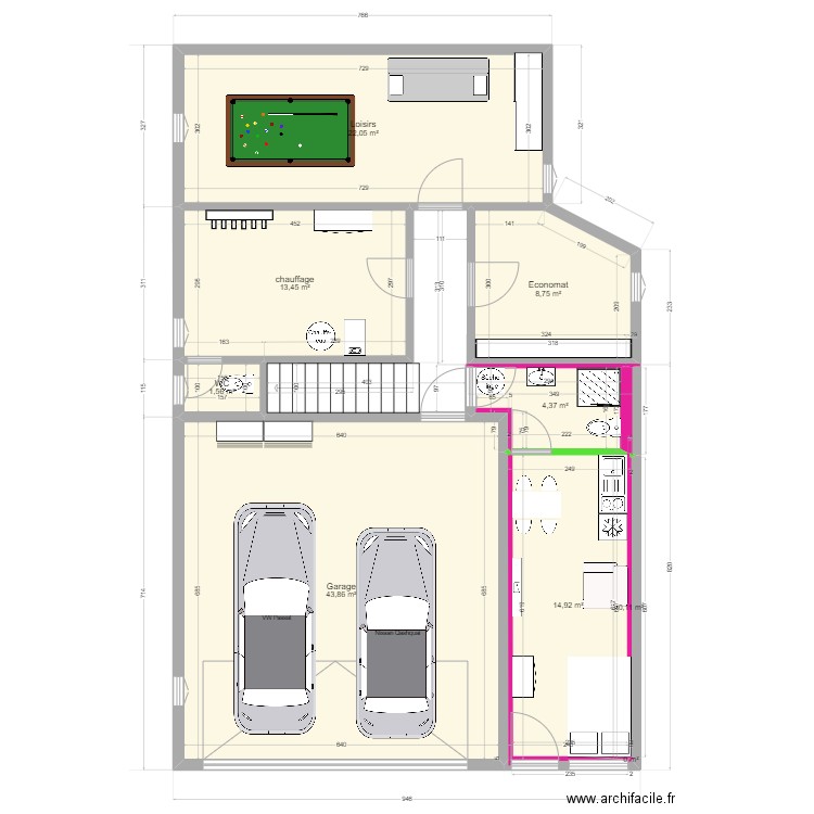 maison réchy. Plan de 19 pièces et 264 m2