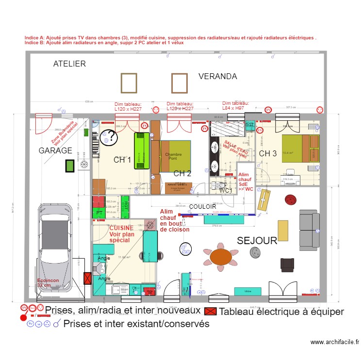 NIEUL Après travaux Consultation Indice B. Plan de 0 pièce et 0 m2