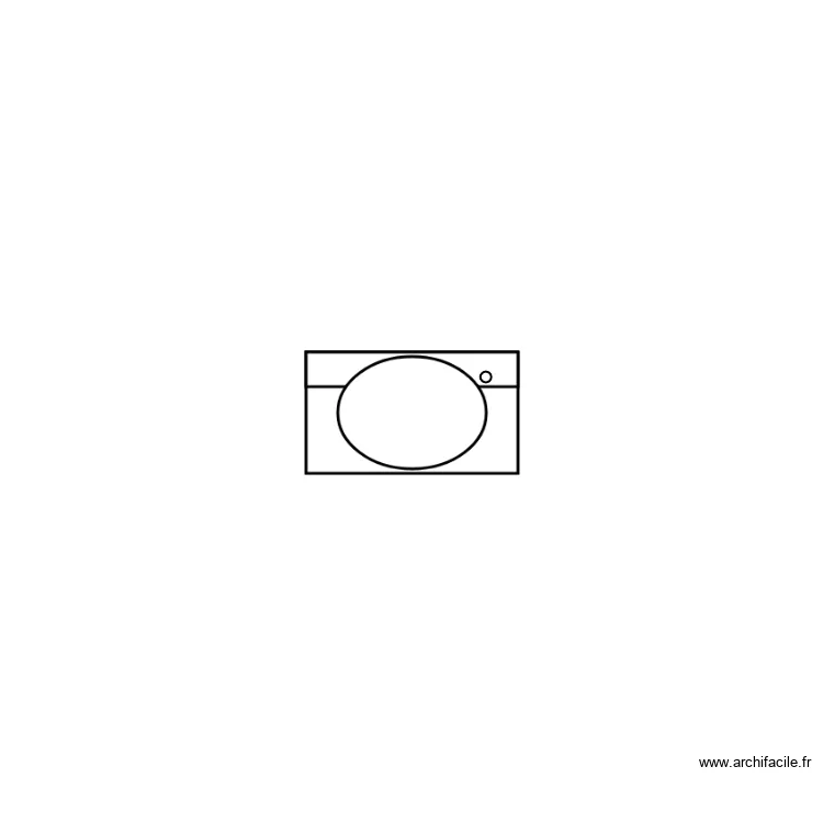 Plan vasque sur table. Plan de 