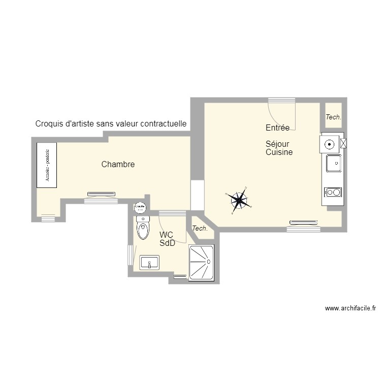 48 St Placide. Plan de 0 pièce et 0 m2