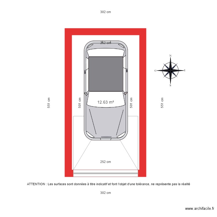 BI 2017 Garage. Plan de 0 pièce et 0 m2