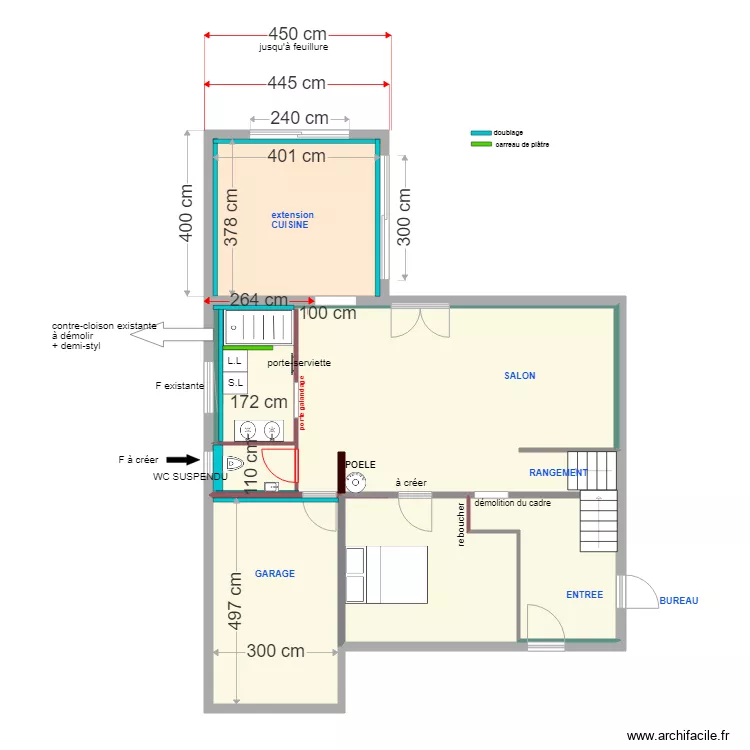 ARTIGUES rdc projet 2/2. Plan de 