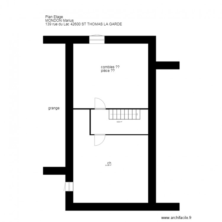 plan MONDON St Thomas la G. Plan de 0 pièce et 0 m2