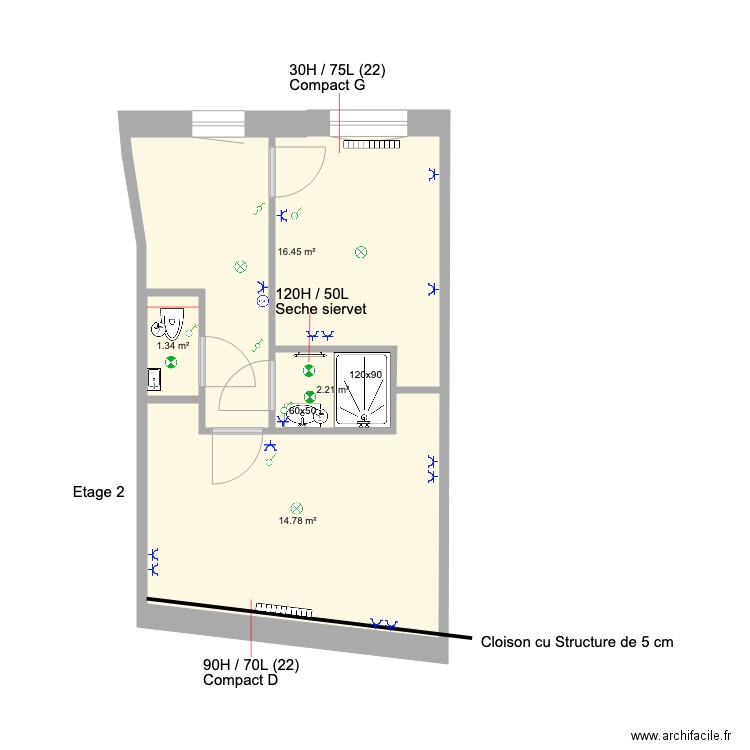 BAUWIN. Plan de 0 pièce et 0 m2