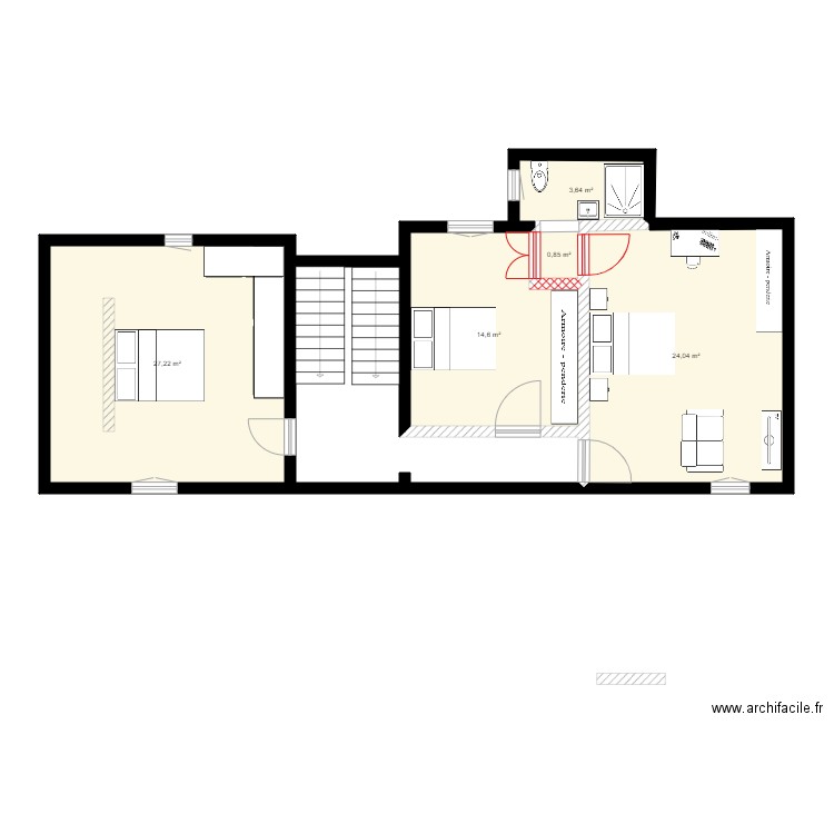 Chambre Doudou. Plan de 0 pièce et 0 m2