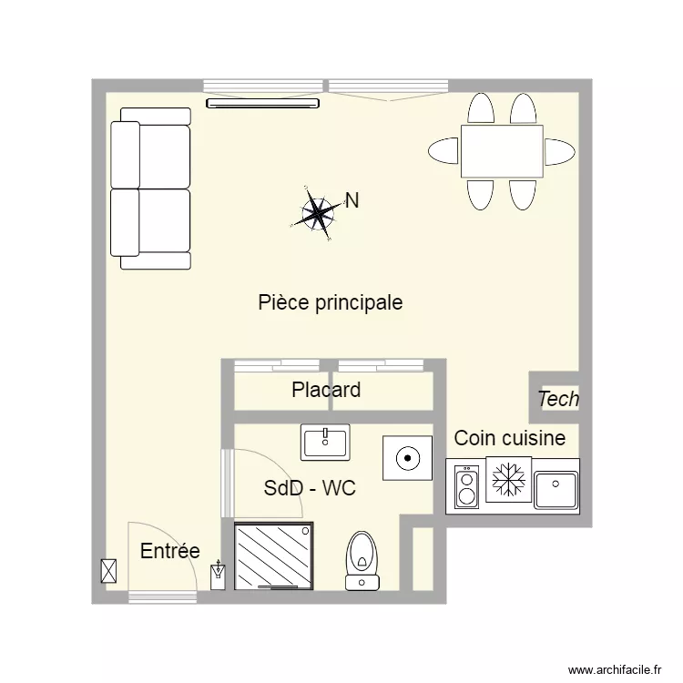 32 S Rodrigues. Plan de 