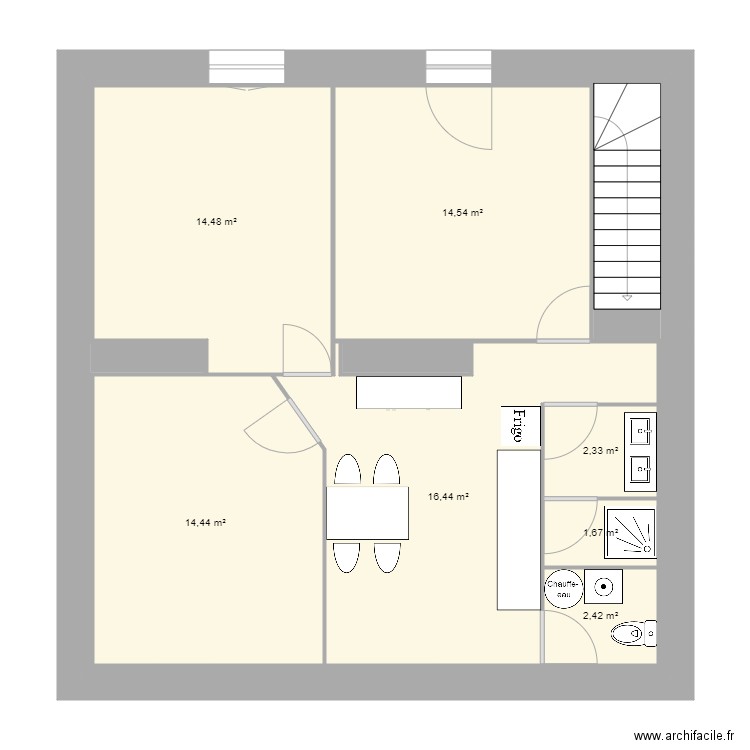 RDC. Plan de 0 pièce et 0 m2