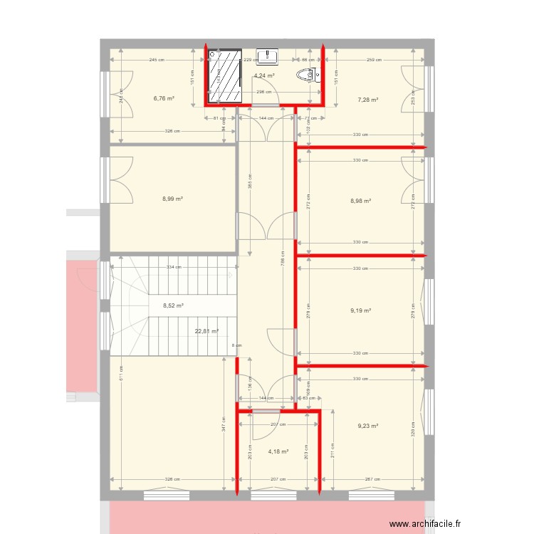 Maison actuel. Plan de 37 pièces et 423 m2